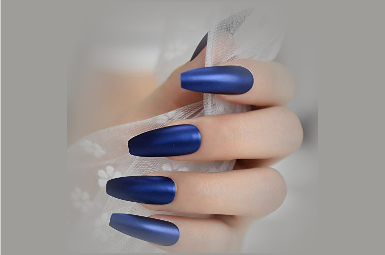 Blue coffin nails